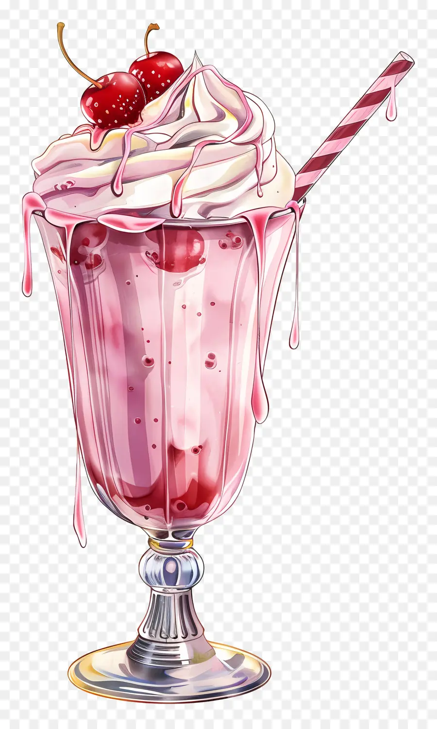 Piala Milkshake，Stroberi Milkshake PNG