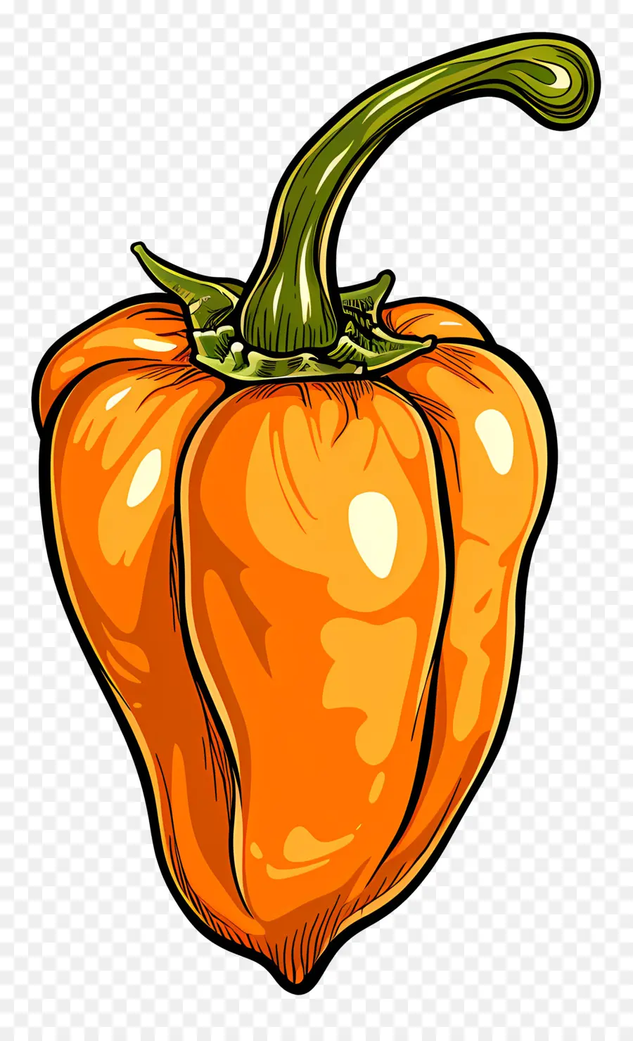 Habanero Pepper，Lada Oranye PNG