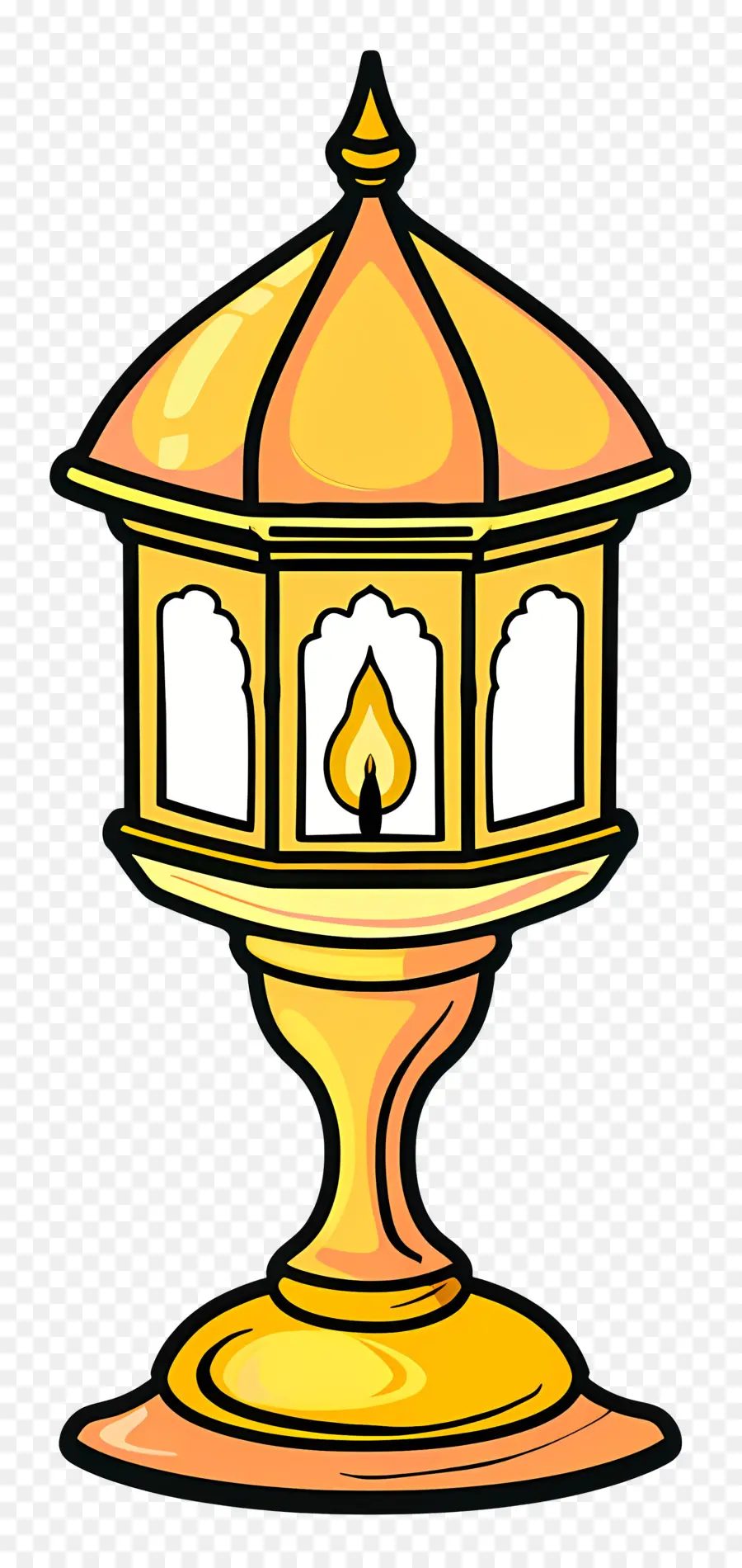 Lampu Islam，Golden Lampu PNG