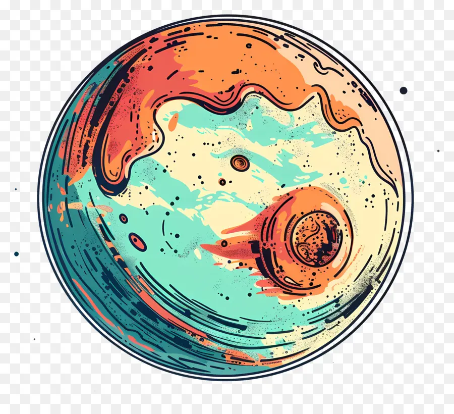 Planet，Seni Abstrak PNG