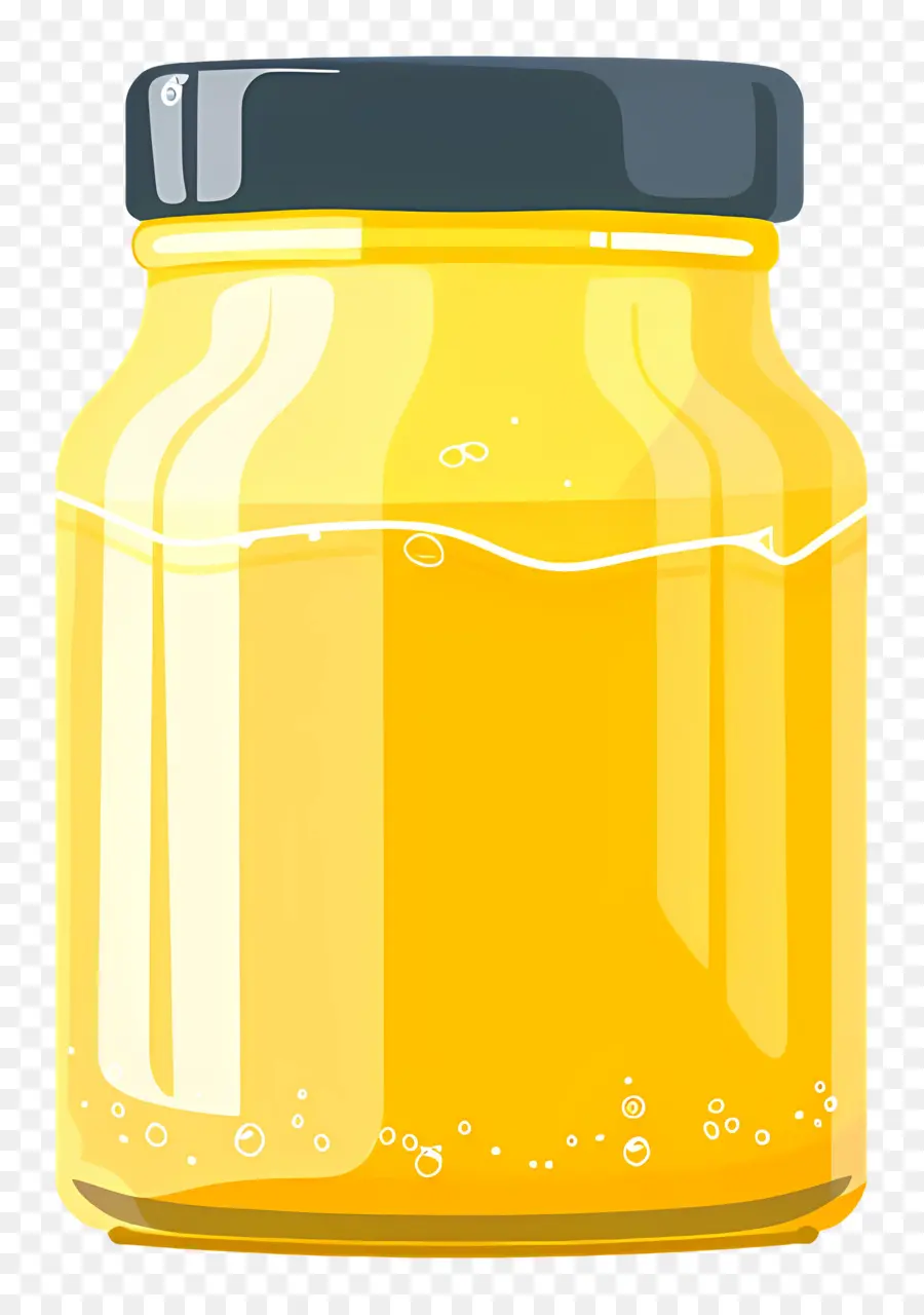 Ghee Butter Jar，Botol Kaca PNG