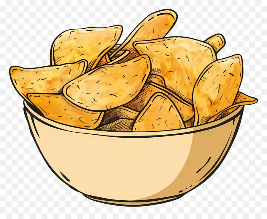 Chip Mangkuk，Tortilla Chips PNG