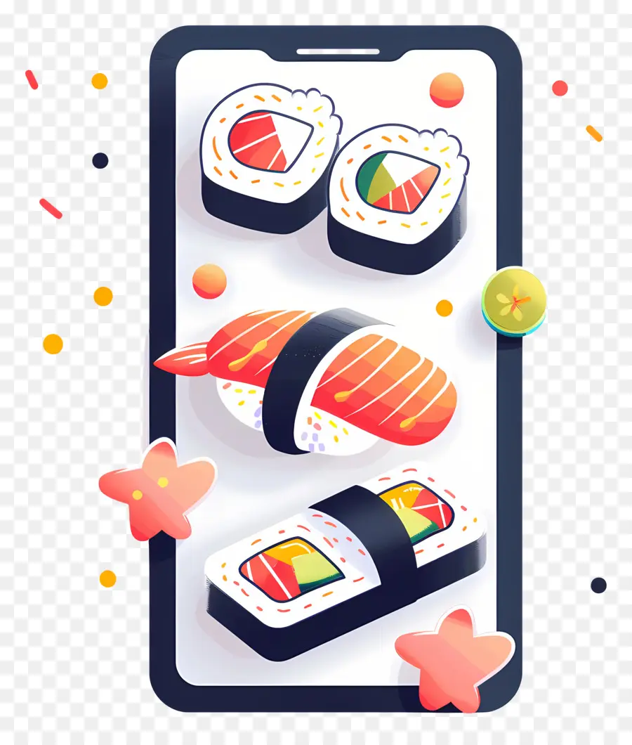 Sushi，Telepon Pintar PNG