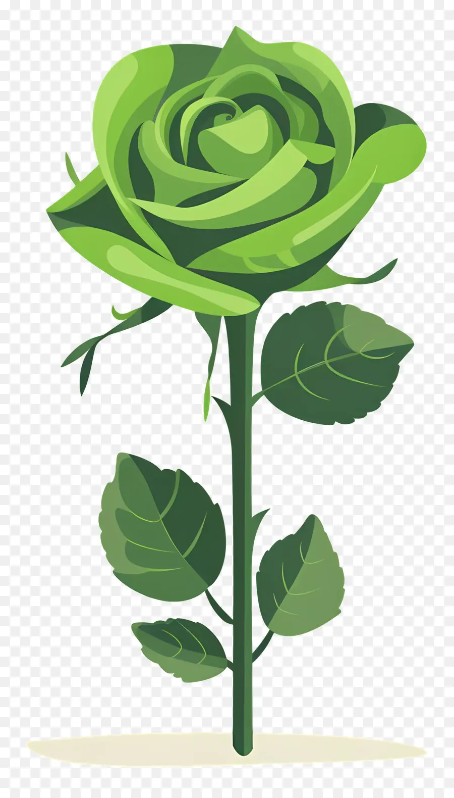 Hijau Rose，Bangkit Dengan Daun PNG