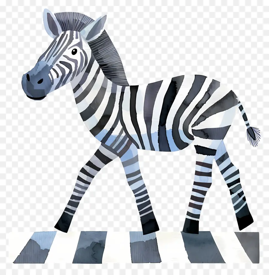 Zebra，Lukisan Cat Air PNG