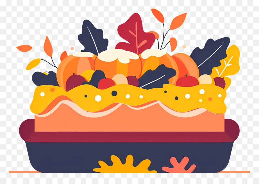 Isi Thanksgiving，Desain Kue PNG