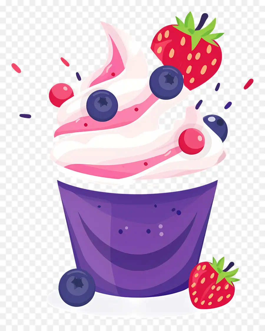 Yogurt Beku，Cupcake PNG