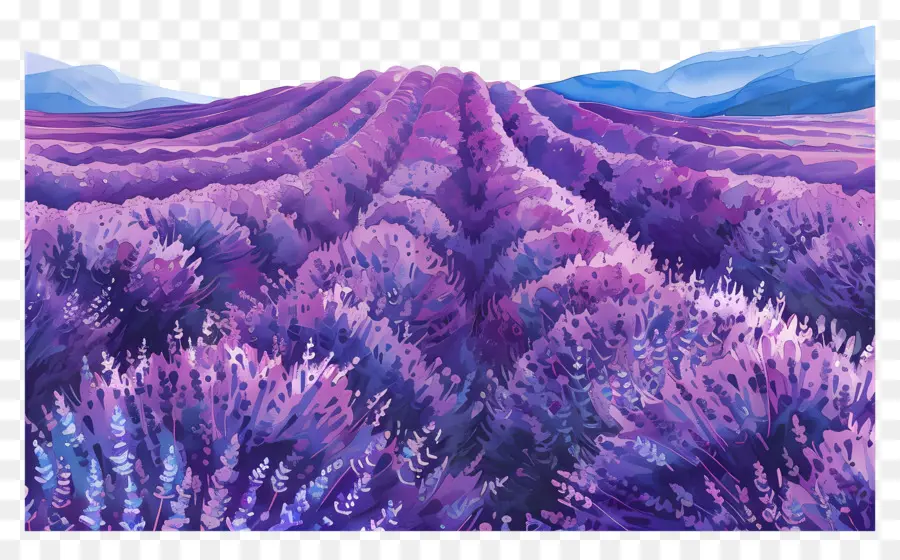 Bidang Lavender，Lavender PNG