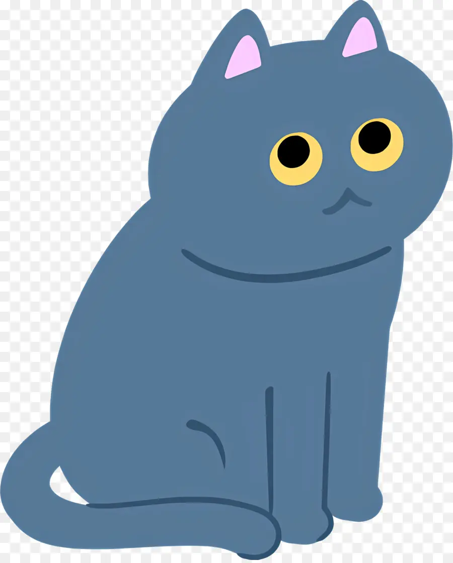 Kartun Kucing，Kucing Biru PNG