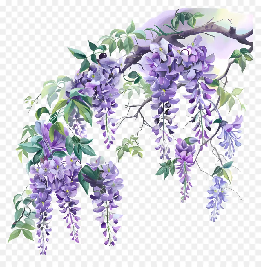 Bunga Wisteria，Wisteria PNG