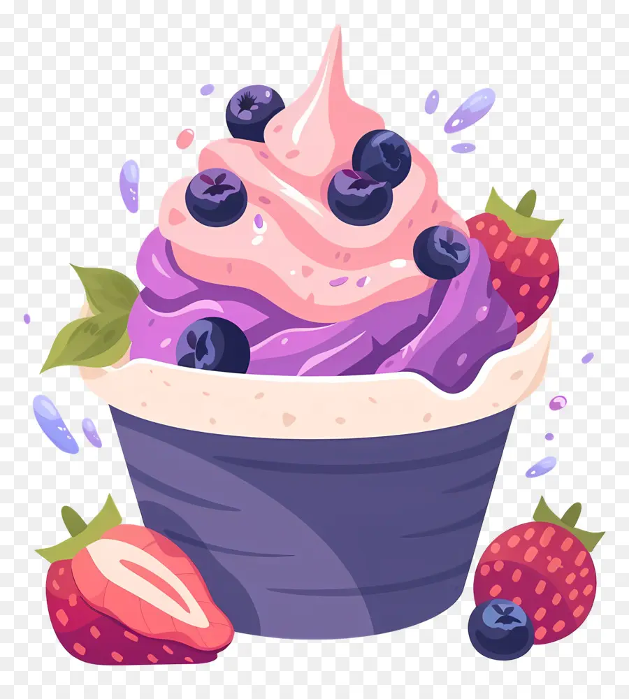 Yogurt Beku，Cupcake PNG