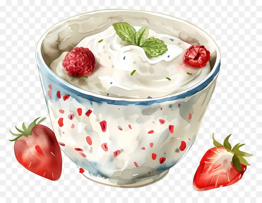 Cangkir Yogurt，Semangkuk Yoghurt PNG