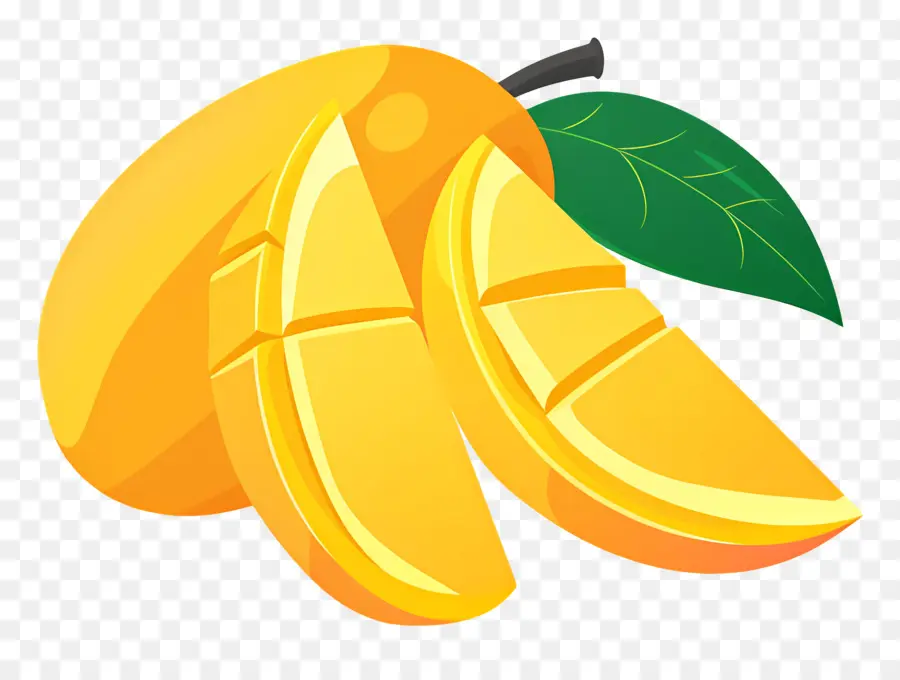 Irisan Mangga，Orange PNG