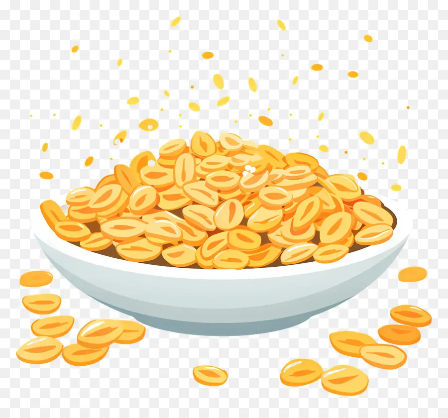 Oatmeal，Kacang Polong Kuning PNG