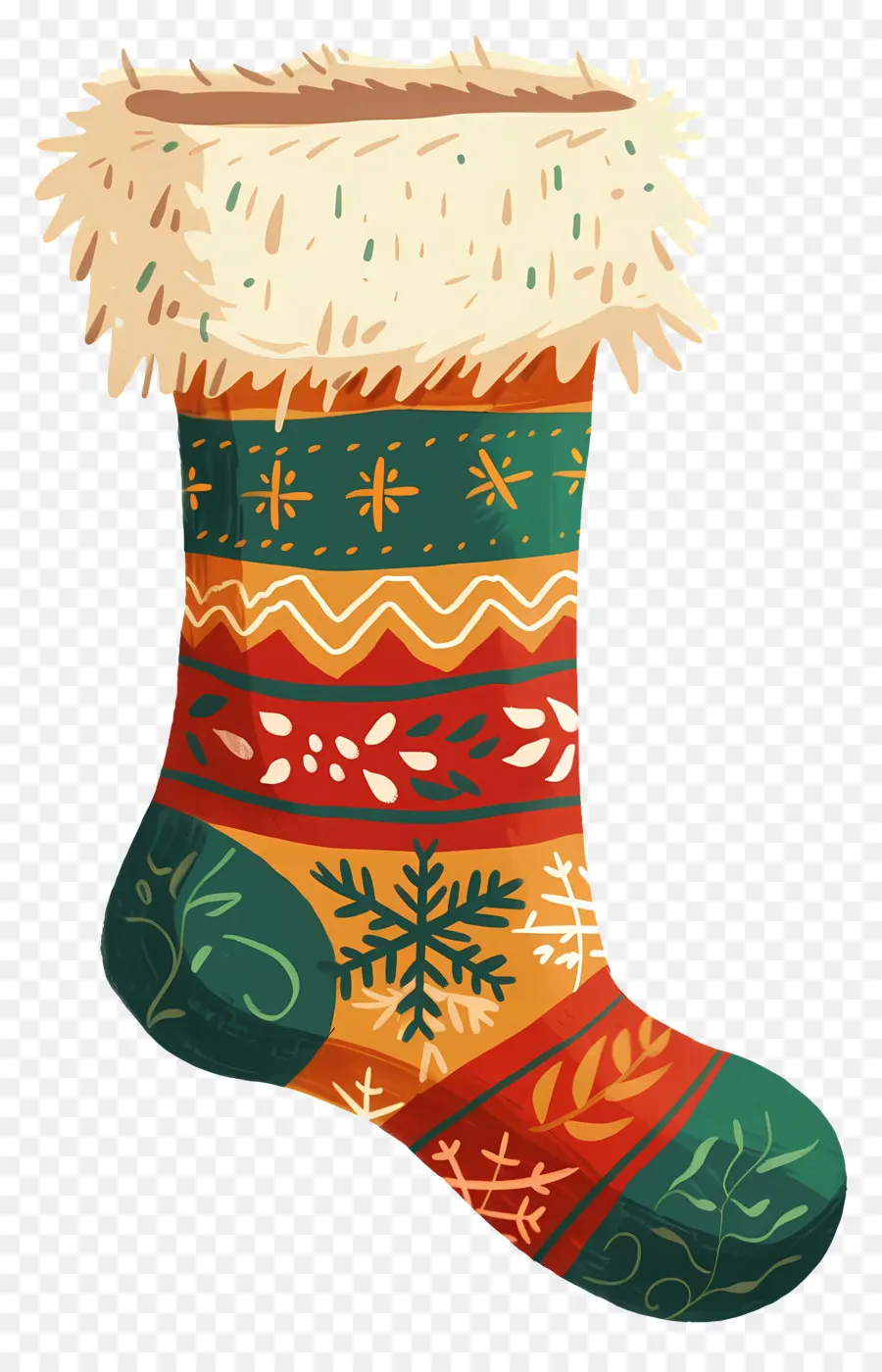 Kaus Kaki Natal，Kaus Kaki Wol PNG