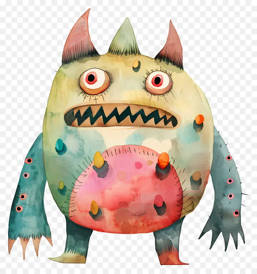 Kartun Monster，Lucu Rakasa PNG