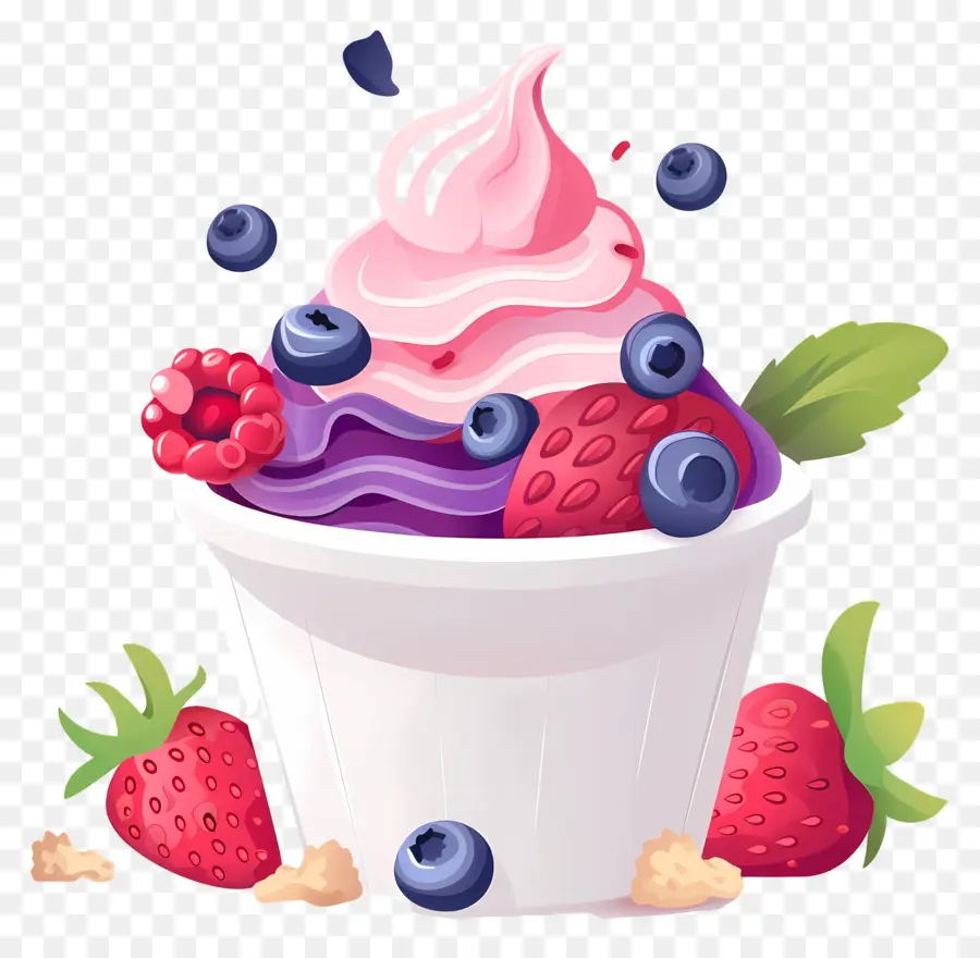 Yogurt Beku，Buah PNG