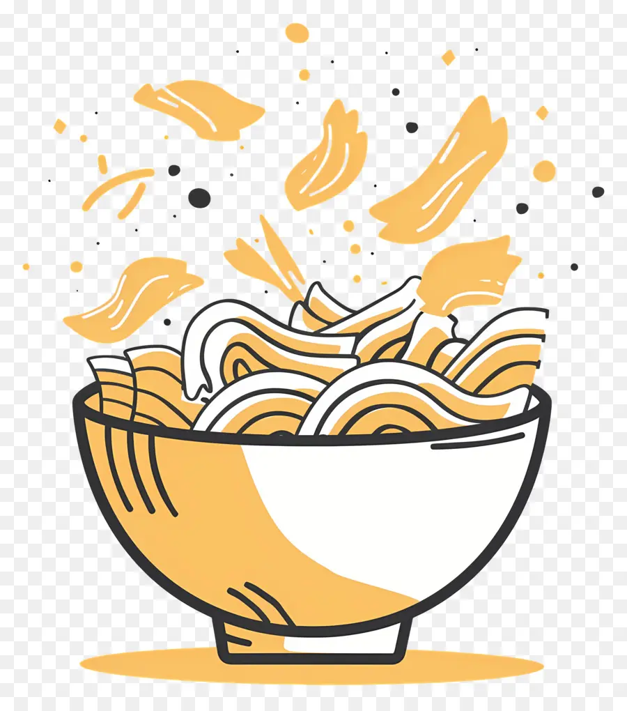 Mangkuk Pasta，Mie PNG