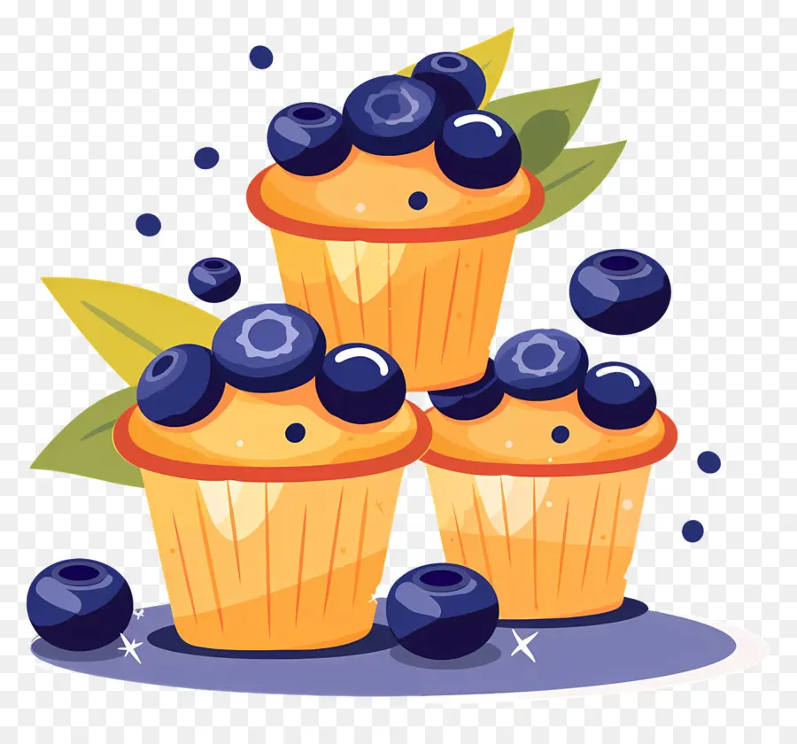 Muffin，Muffin Blueberry PNG