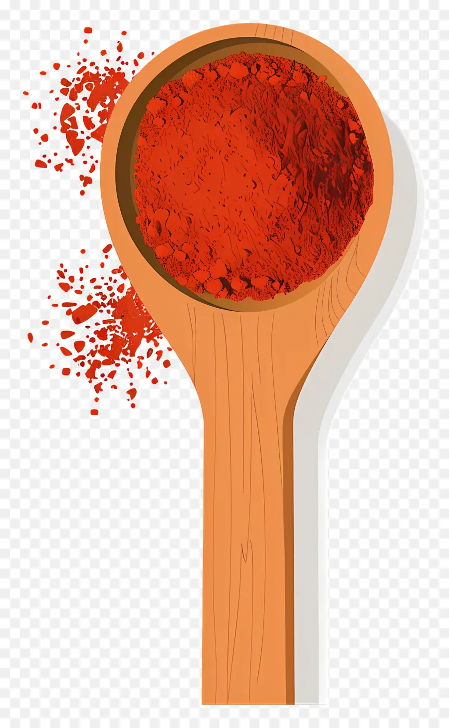 Paprika Bubuk，Sendok Kayu PNG