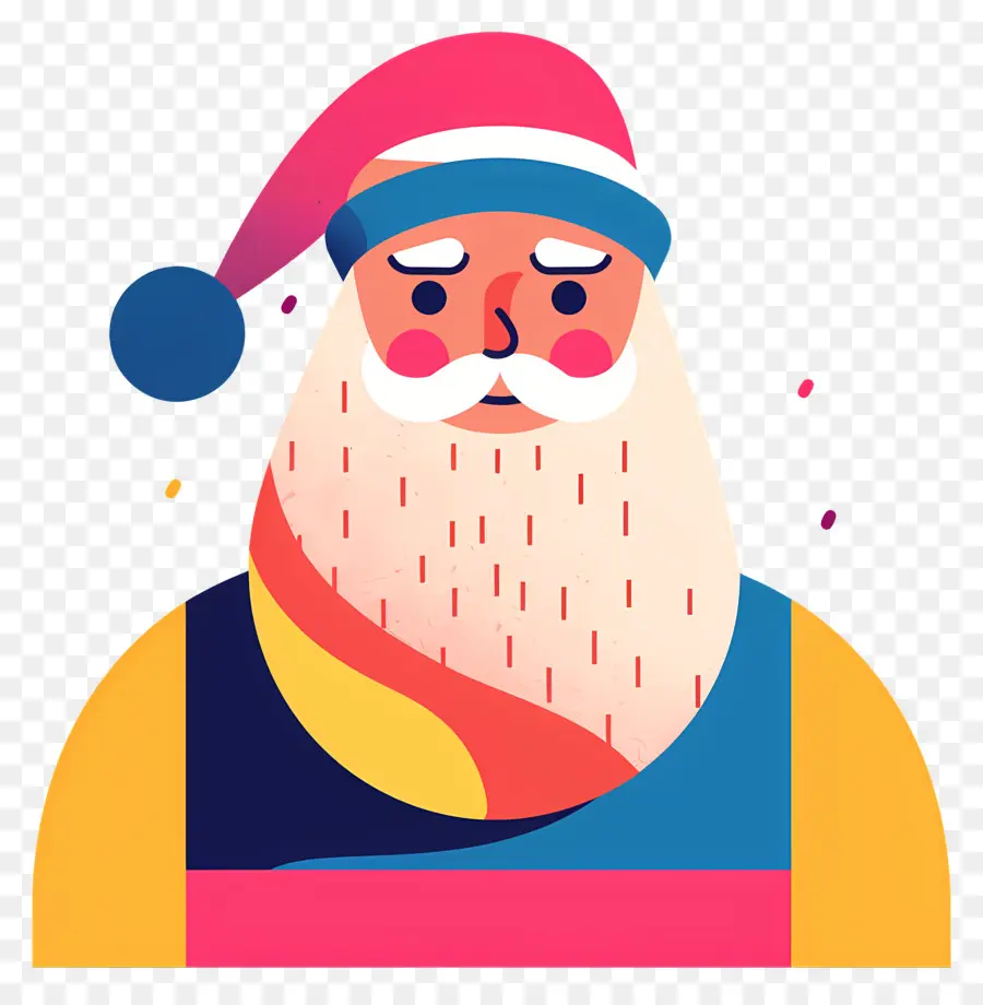 Santa Claus，Jenggot PNG