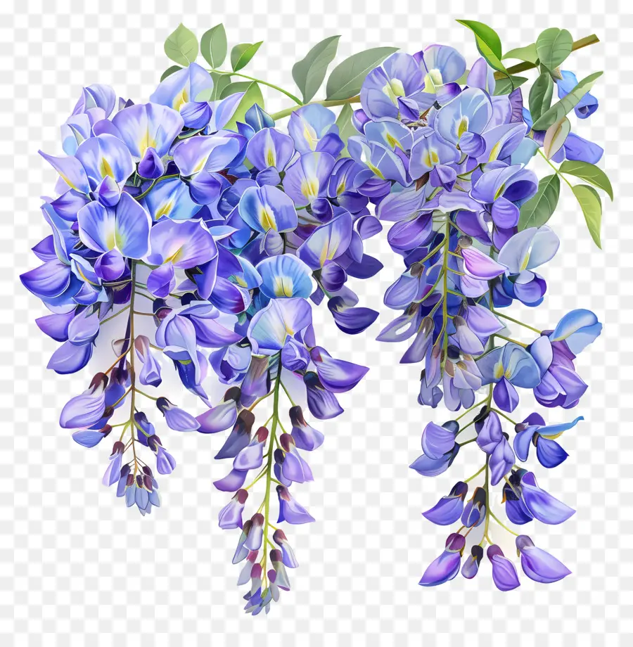 Bunga Wisteria，Wisteria Biru PNG