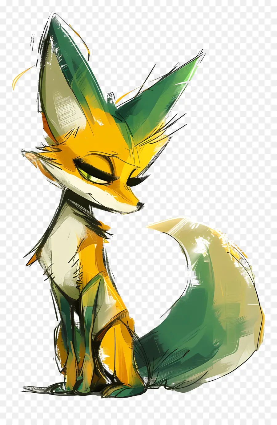 Kartun Fox，Fox Lukisan PNG