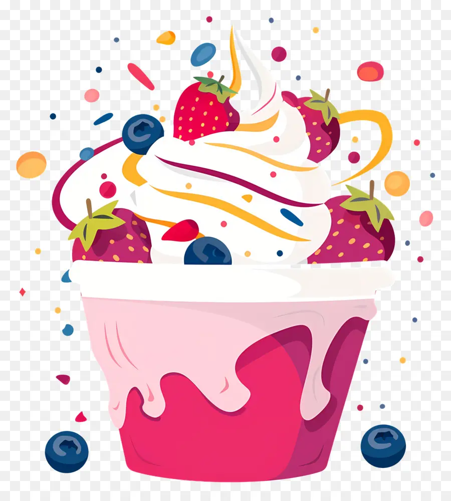 Yogurt Beku，Cupcake PNG