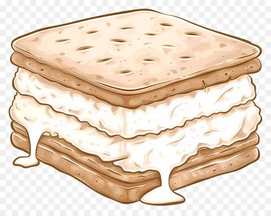 Sandwich Es Krim，Kartun PNG