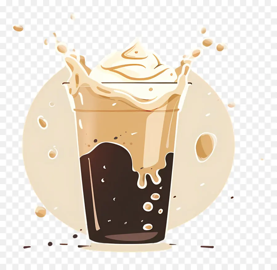 Es Kopi，Krim Kocok PNG