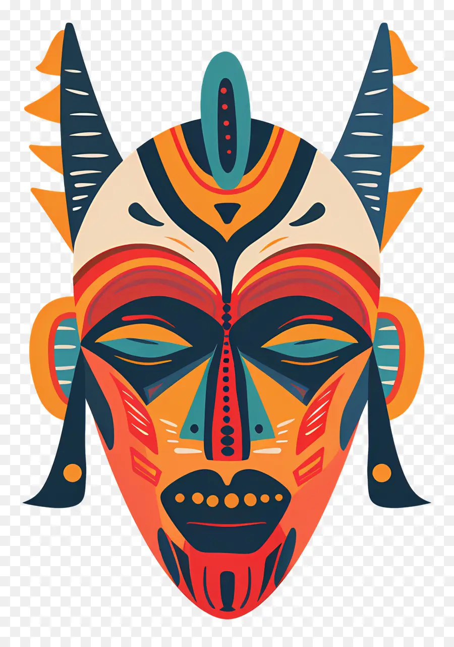 Masker Tribal，Masker PNG