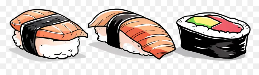 Sushi，Sushi Gulung PNG