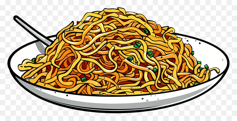 Chow Mein，Mie PNG