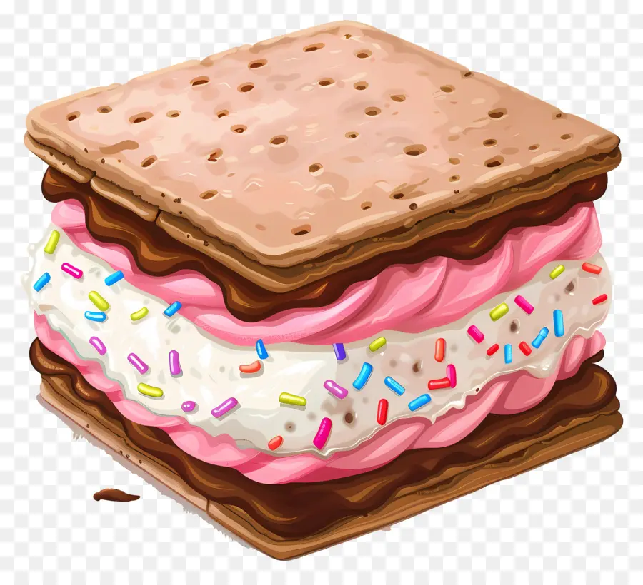 Sandwich Es Krim，Sandwich Marshmallow PNG