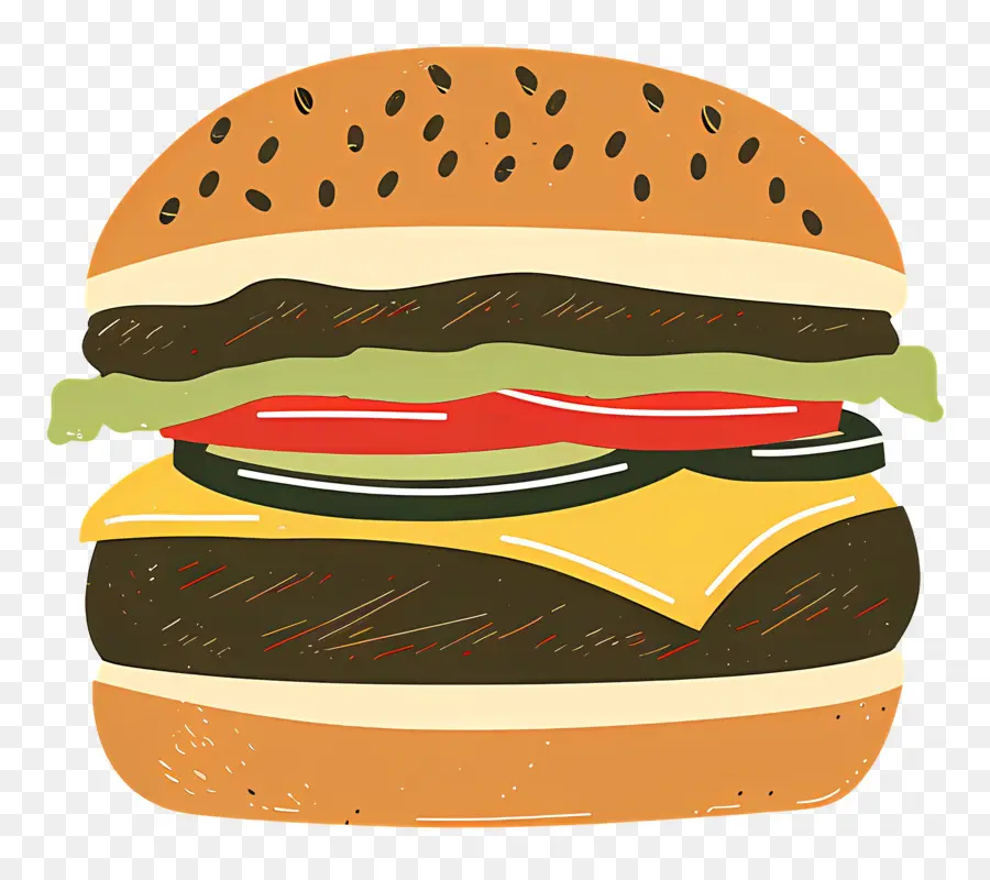 Hamburger，Topping PNG