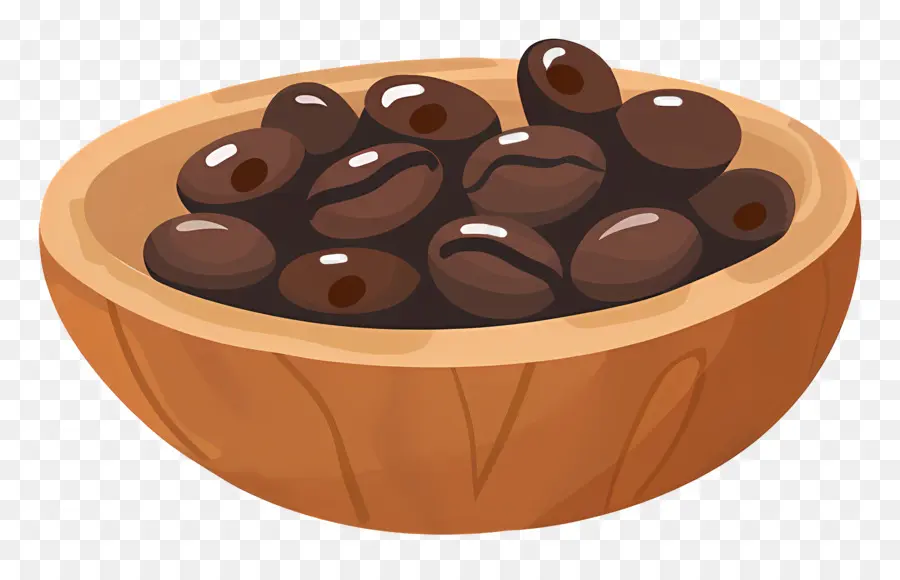 Biji Kopi，Bola Cokelat Hitam PNG