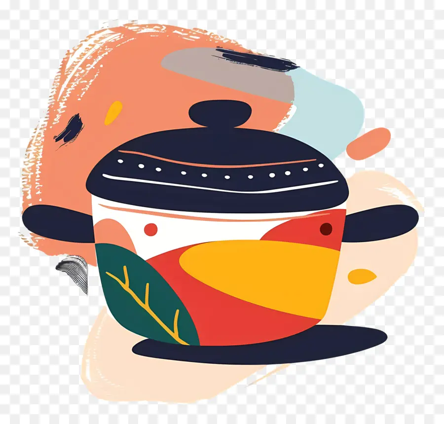 Hot Pot，Pot Memasak Abstrak PNG