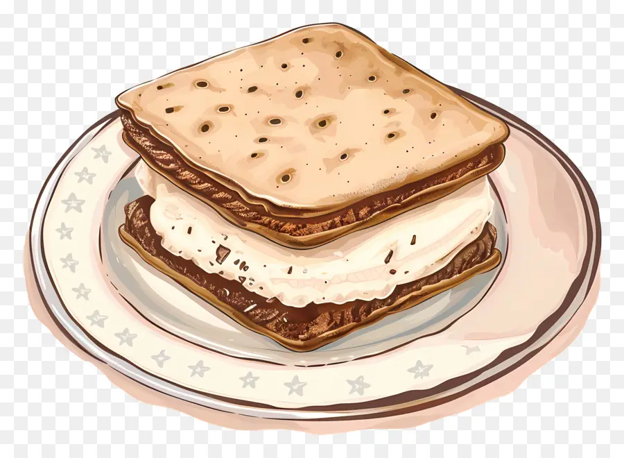 Sandwich Es Krim，Cokelat Sandwich PNG