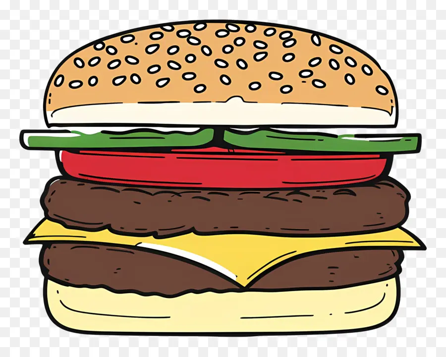 Hamburger，Selada PNG