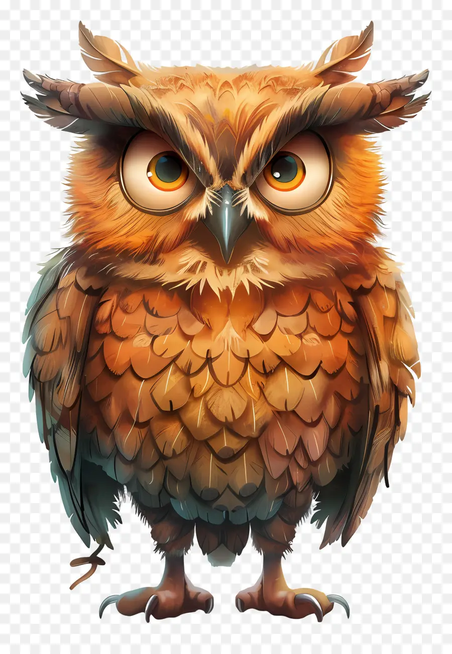 Kartun Owl，Burung Hantu PNG