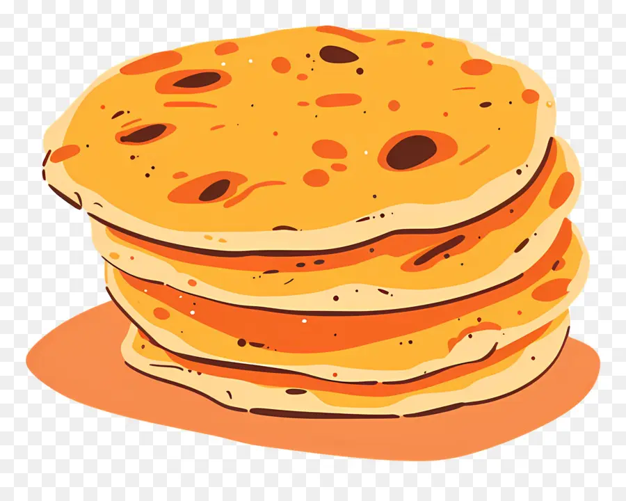 Roti Naan，Pancake PNG