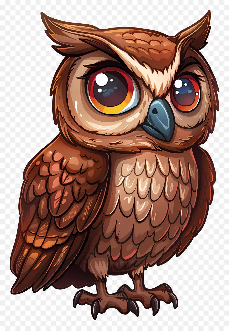 Kartun Owl，Burung Hantu PNG