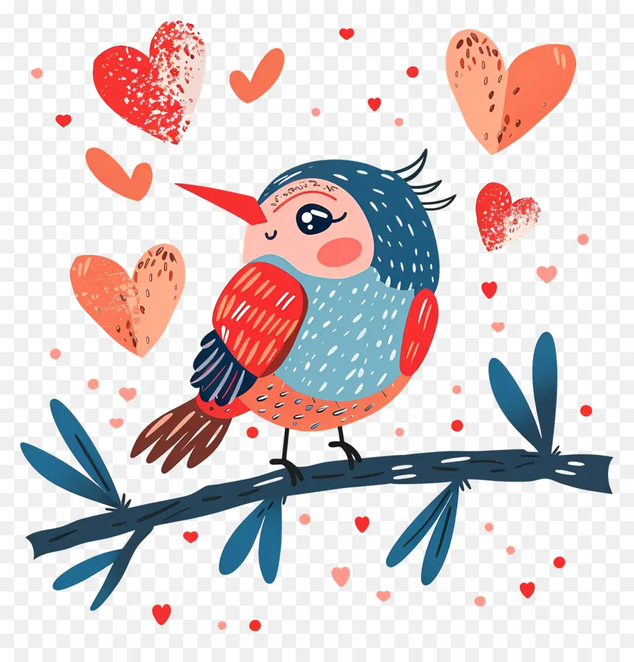 Burung，Hari Valentine PNG