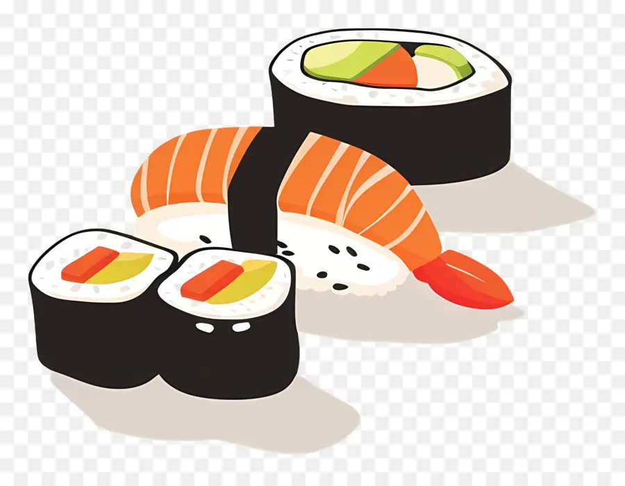 Sushi，Piring Sushi PNG