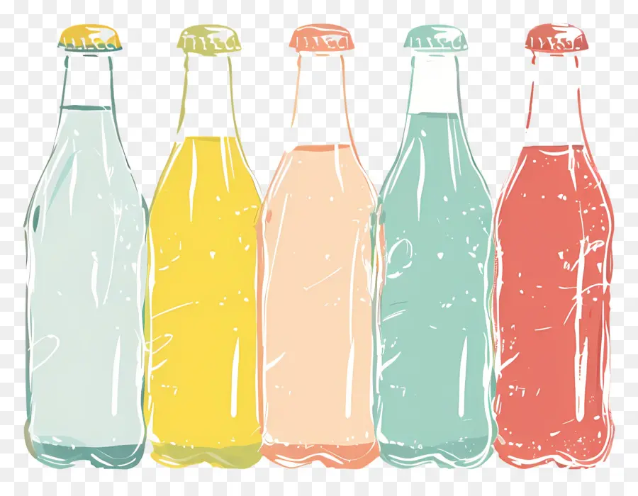 Botol Soda，Warna Warni PNG