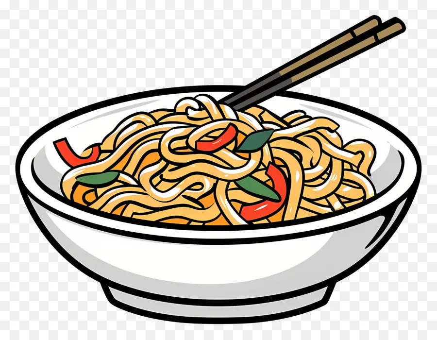 Chow Mein，Mie PNG