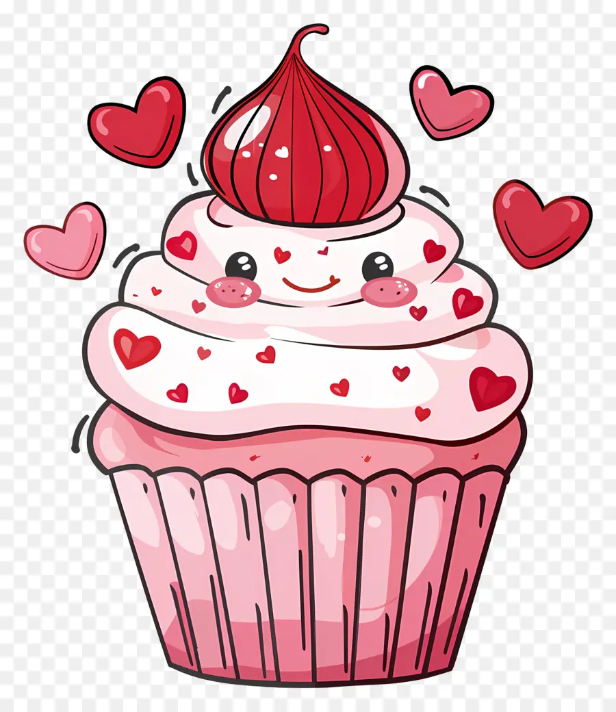 Cupcake，Hari Valentine PNG