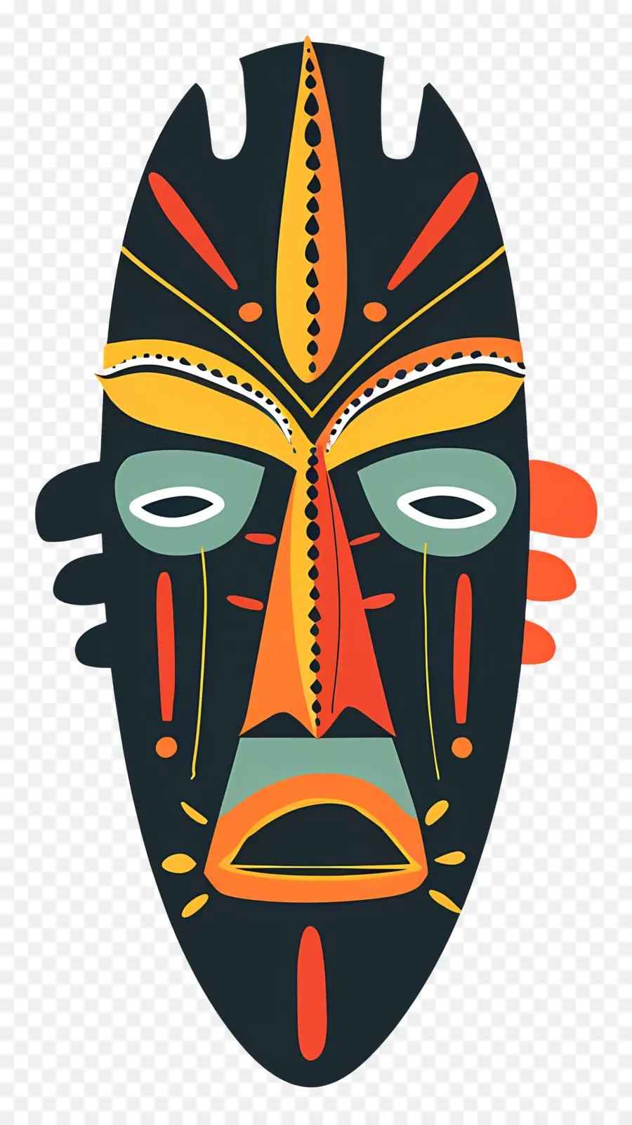 Masker Tribal，Topeng Afrika PNG