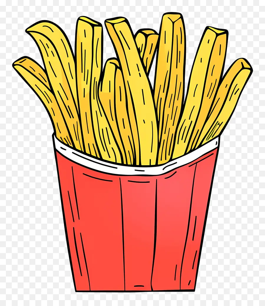 Kentang Goreng，Kartun French Fries PNG