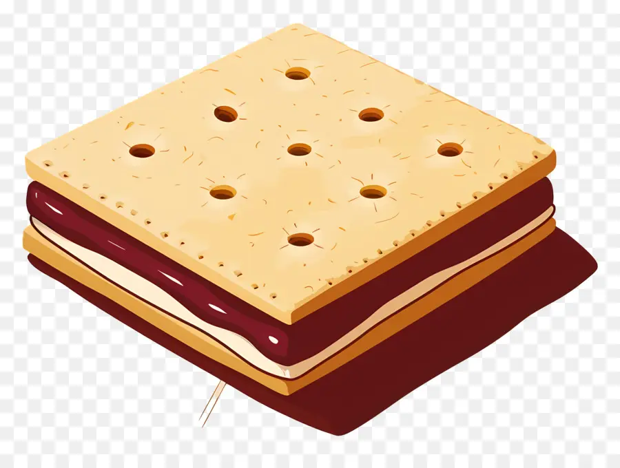 Ritz Cracker，Jelly Sandwich PNG